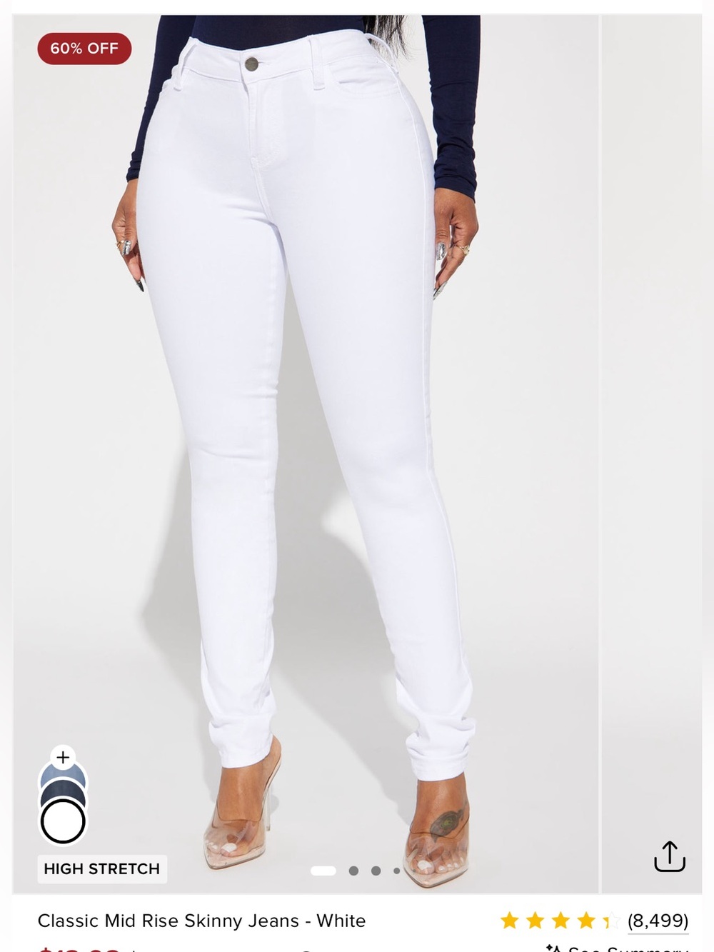 Fashion Nova Classic Mid-Rise Skinny Jeans